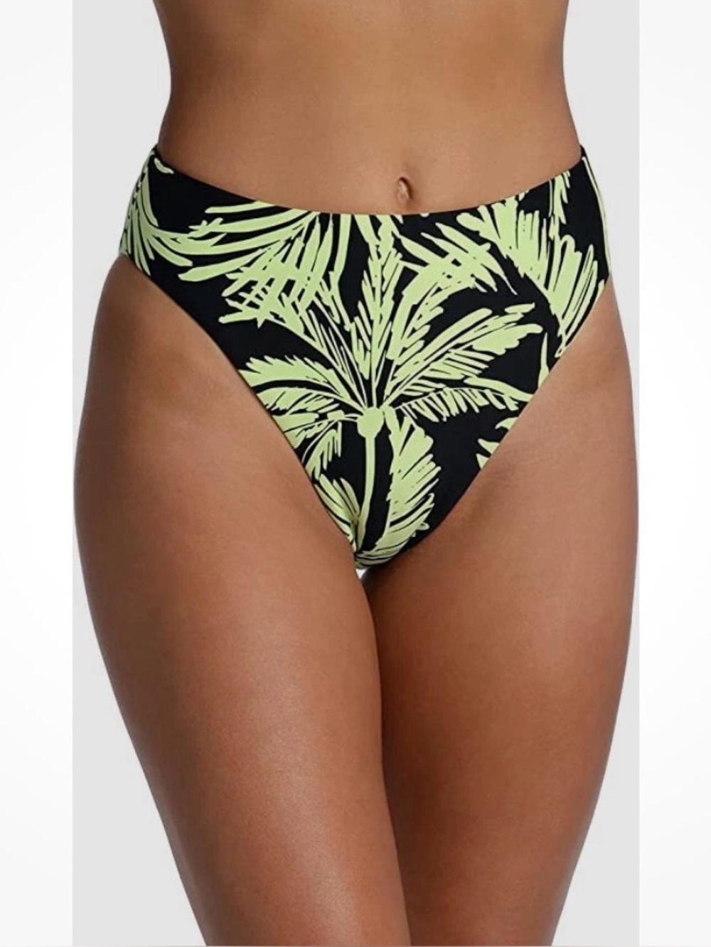 Citrus Reversible Palm Print Bikini Bottom